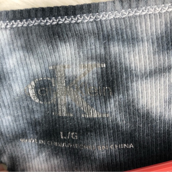 Calvin Klein Tye Dye Ribbed and Studded Tank Top for Layering SZ L - Picture 6 of 6